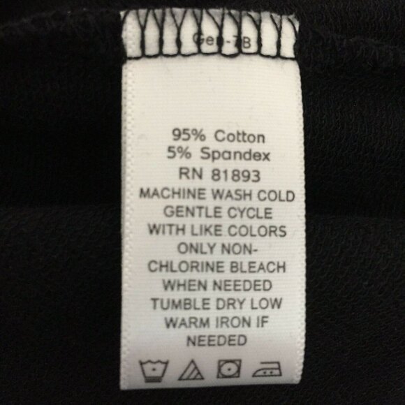 D & Co Active Womens Large Blouse Black Relaxed Fit Pockets Top Pullover Stretch - Picture 4 of 10